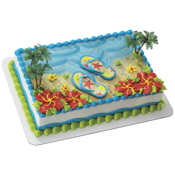 Summer Flips Flops Cake Topper