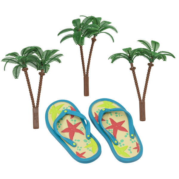 Summer Flips Flops Cake Topper