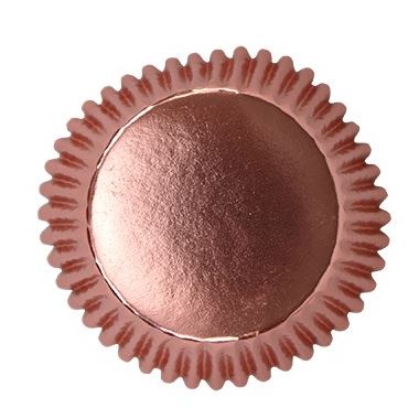 Metallic Baking Cup - Rose Gold Pk/30