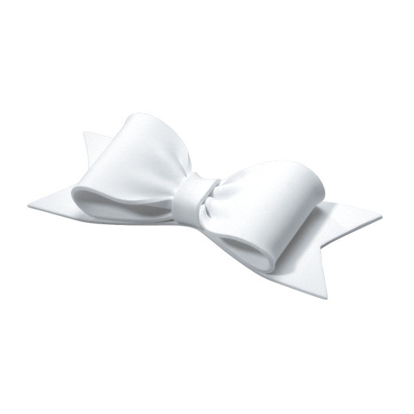 Gum Paste Bow - White