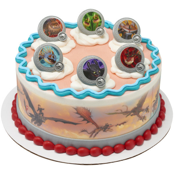 DreamWorks How to Train Your Dragon Dragon Shield Cupcake Rings