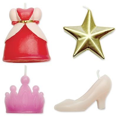 CANDLES - PRINCESS SET OF 4