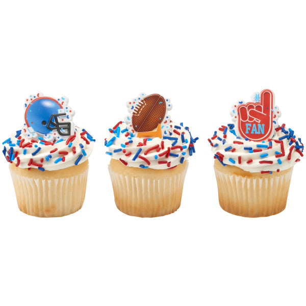 Football Cupcake Rings