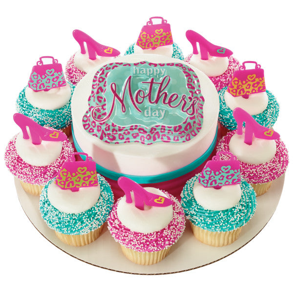 Animal Print Purse and Shoe Cupcake Picks