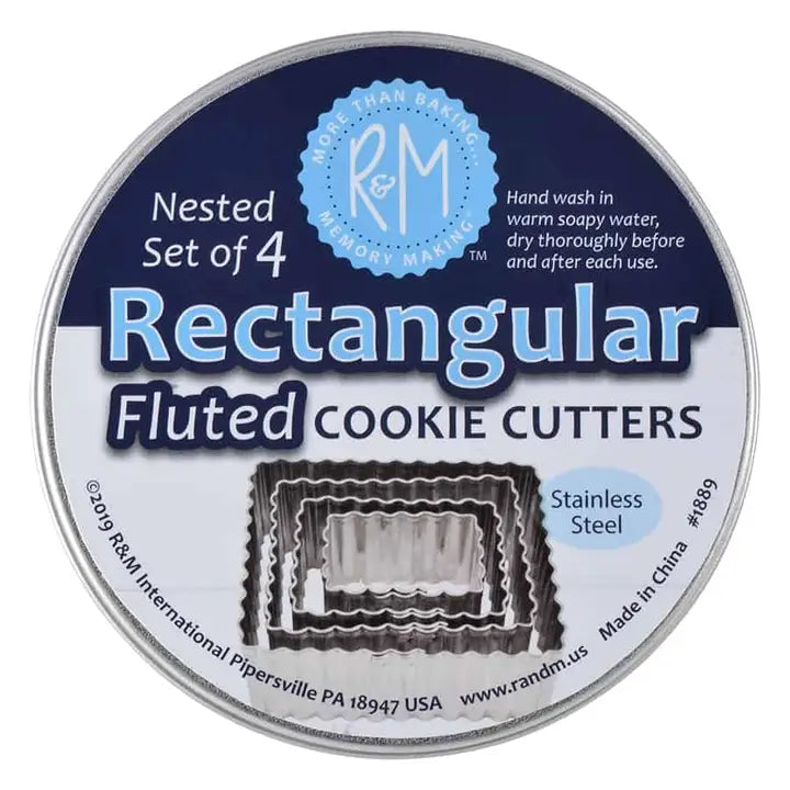 Fluted Rectangle 4 Pc Set