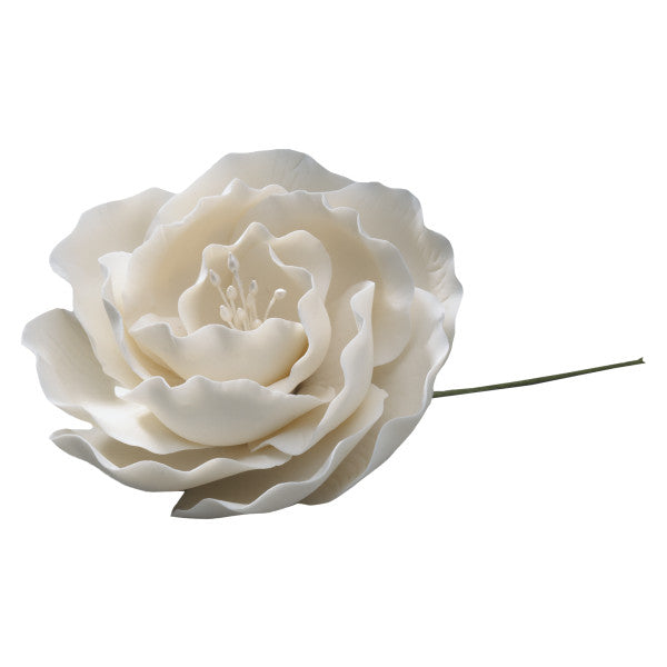 White Briar Rose Gum Paste Flowers