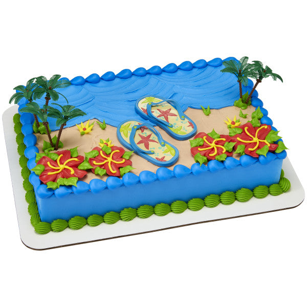 Summer Flips Flops Cake Topper