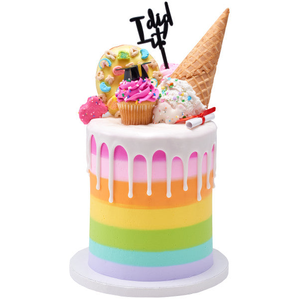 3D Grad Hat Cupcake Picks