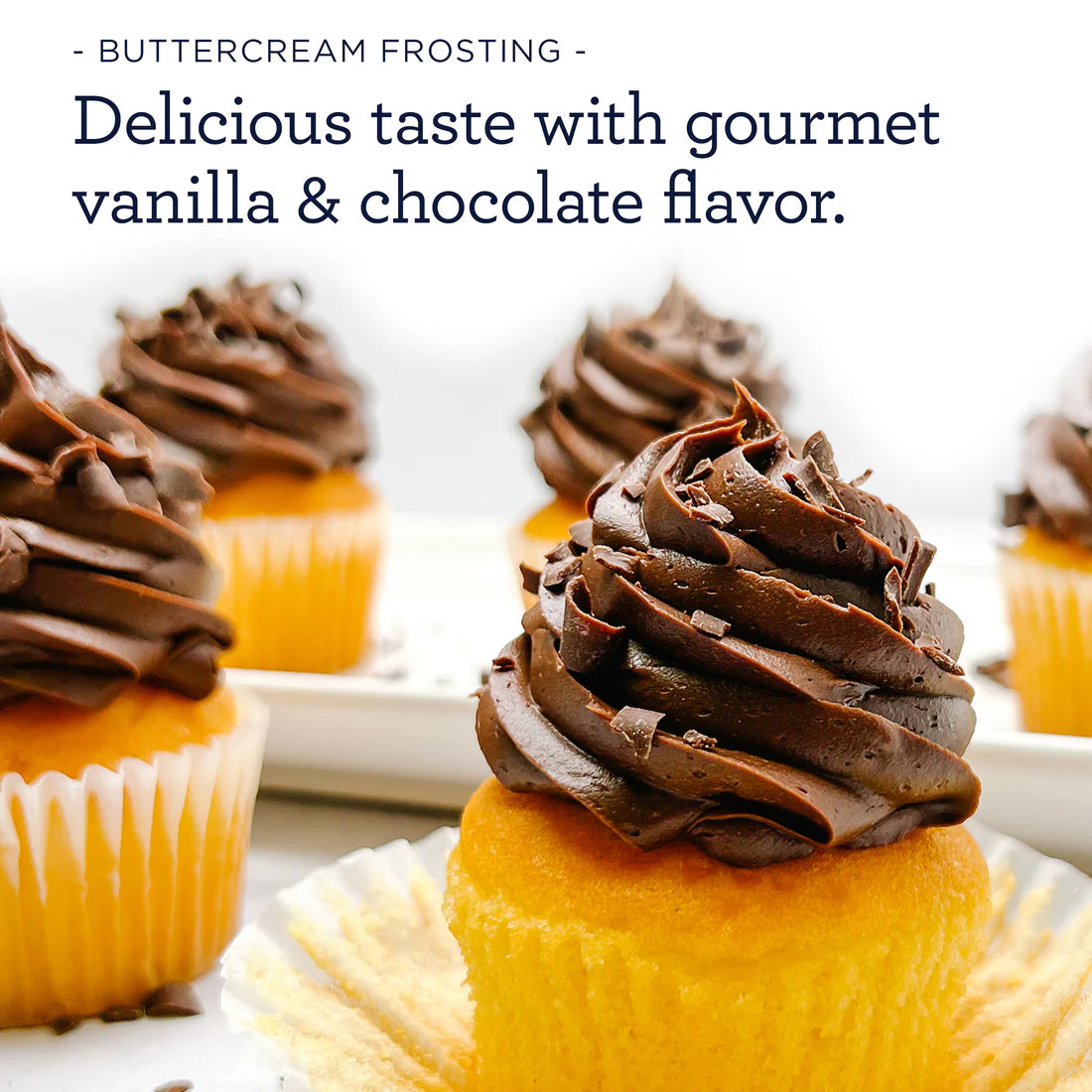 Brown Vanilla Buttercream Frosting 1Lb