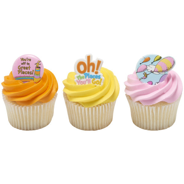 Oh, the Places You'll Go! Onward we go Cupcake Rings