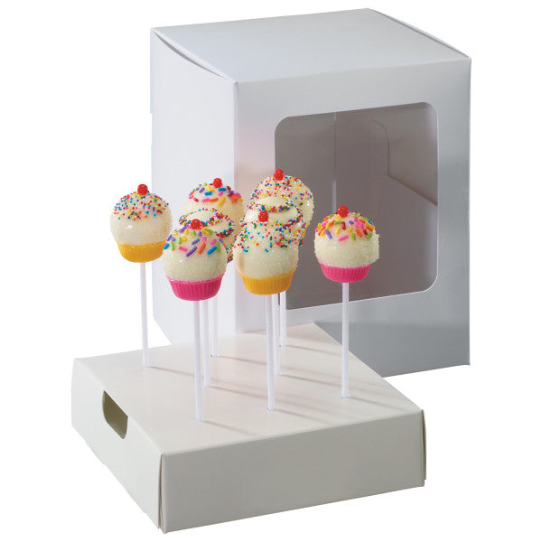 White Plastic Treat Stick 6" x 0.15" dia.