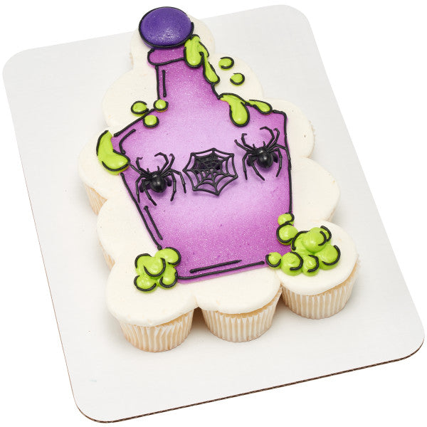Ghoulish Spider and Web Cupcake Rings