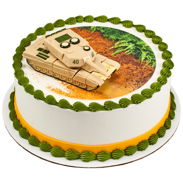 Military Robot Tank Cake Topper