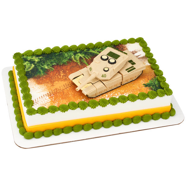 Military Robot Tank Cake Topper