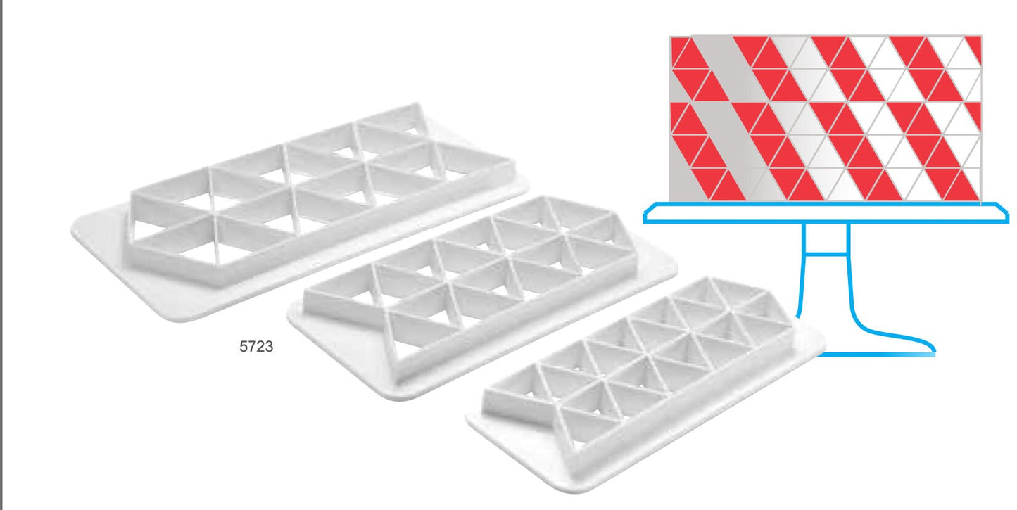 Triangle Shape Grid 3 Cutter Pack