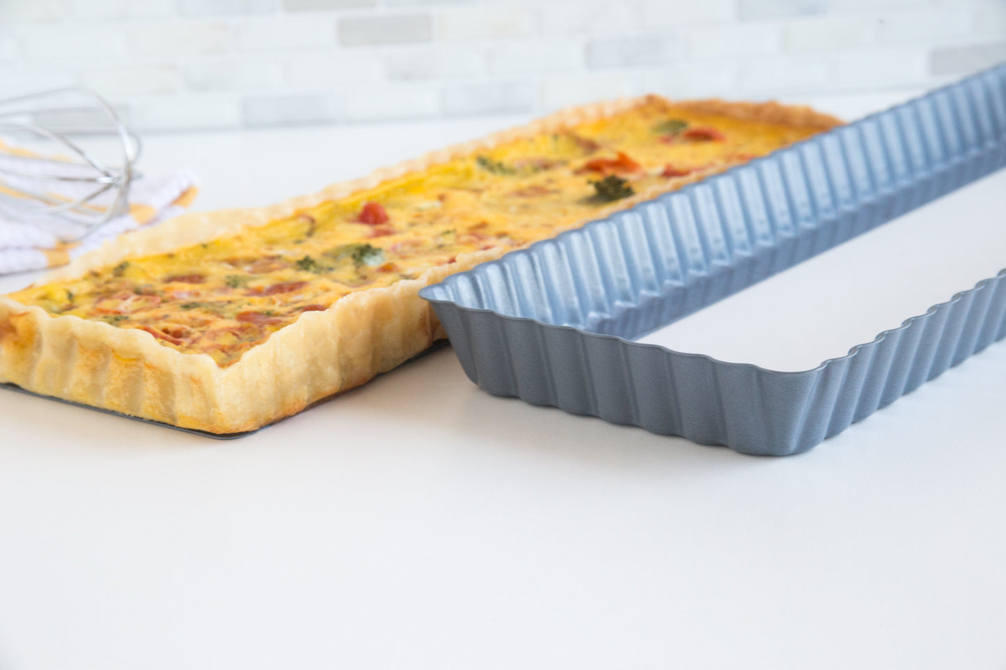 Fluted tart quiche pan 14" x 5"