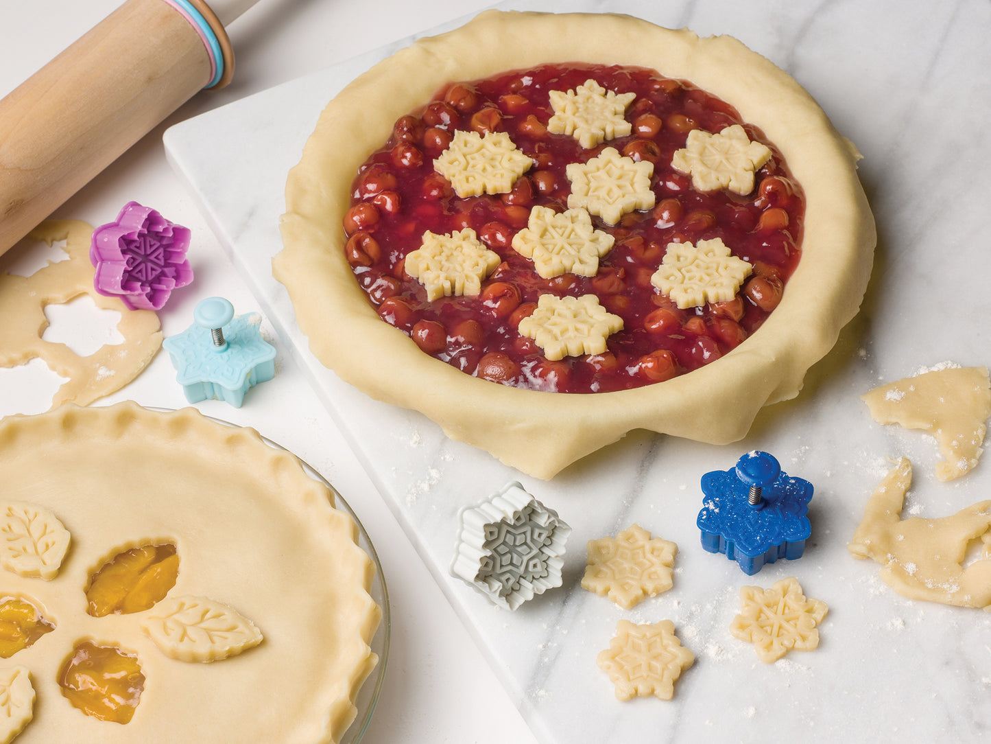Plastic Snowflake Pie Cutters