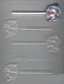 Cheerleading girls w/poms lollipop