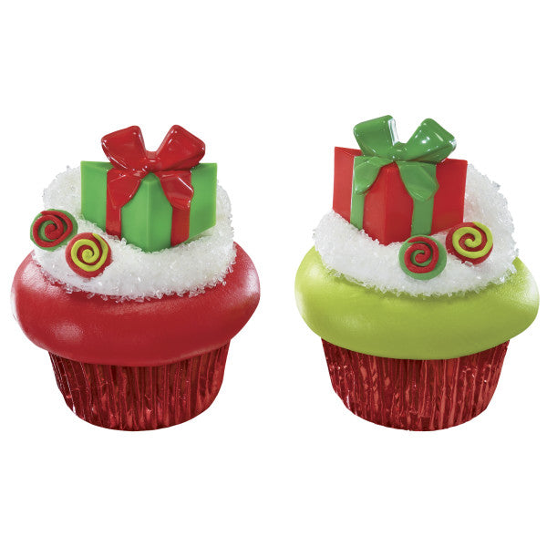 Holiday Gifts Cupcake Picks