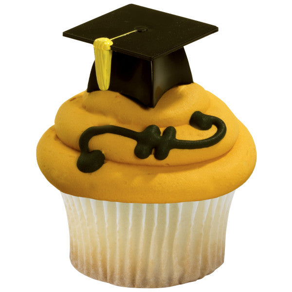 3D Grad Hat Cupcake Picks
