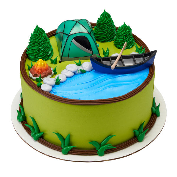 Fireside Camp Cake Topper