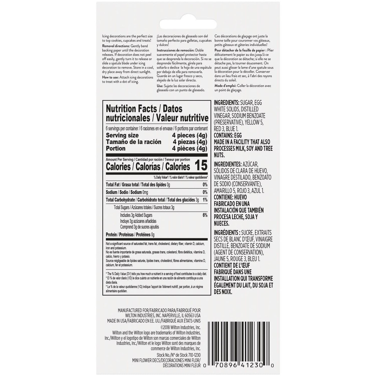 Mini Flower Icing Decorations