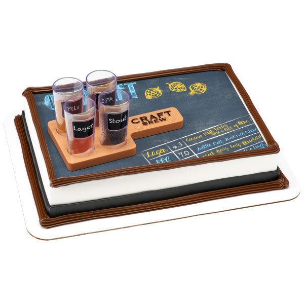 Craft Brew Flight Cake Topper