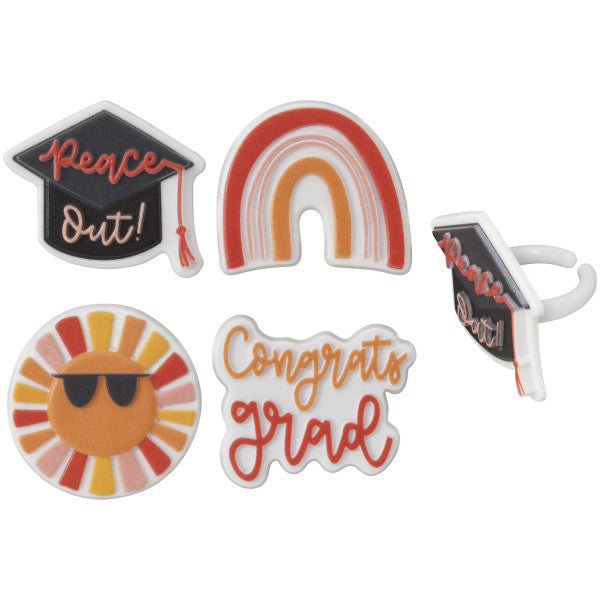 Sunshine Grad Assortment Cupcake Rings