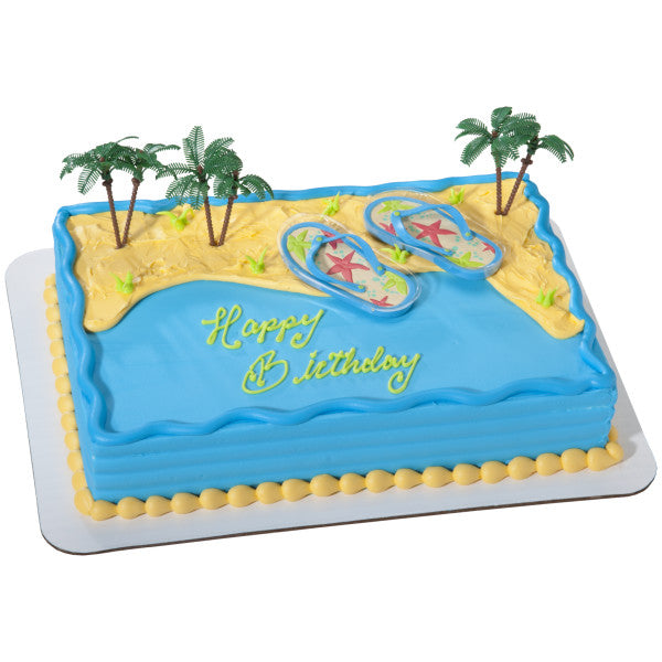Summer Flips Flops Cake Topper