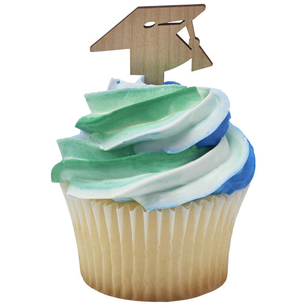 Grad Cap Cupcake Picks