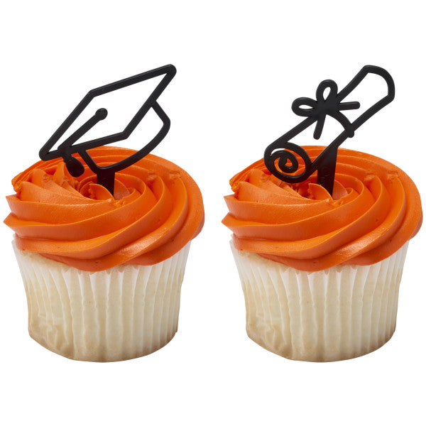 Graduation Icons Cupcake Picks