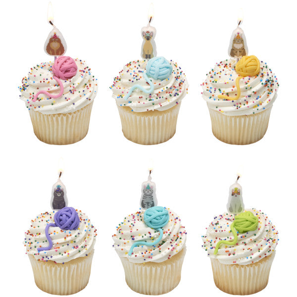 Party Cats Shaped Candles