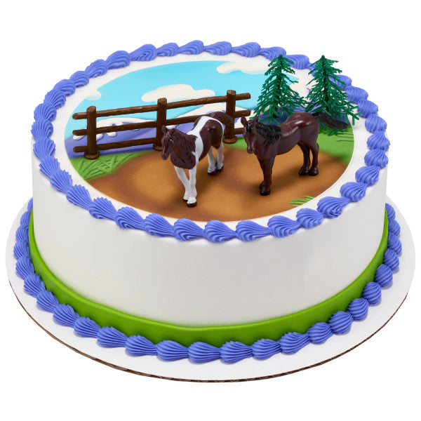 Horses Cake Topper