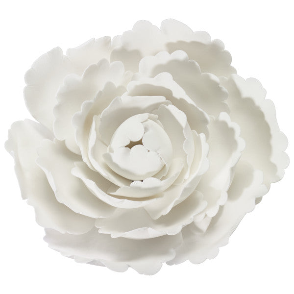 White Peony Gum Paste Flowers