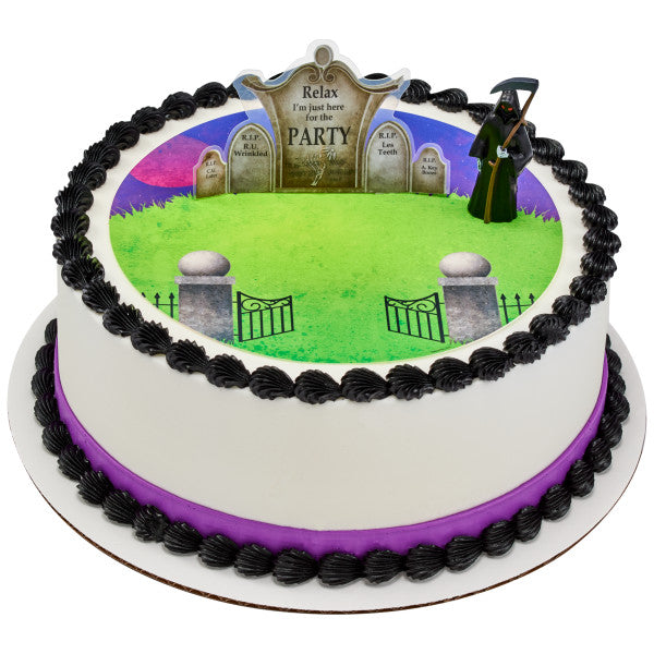 Grim Reaper and Gravestone
