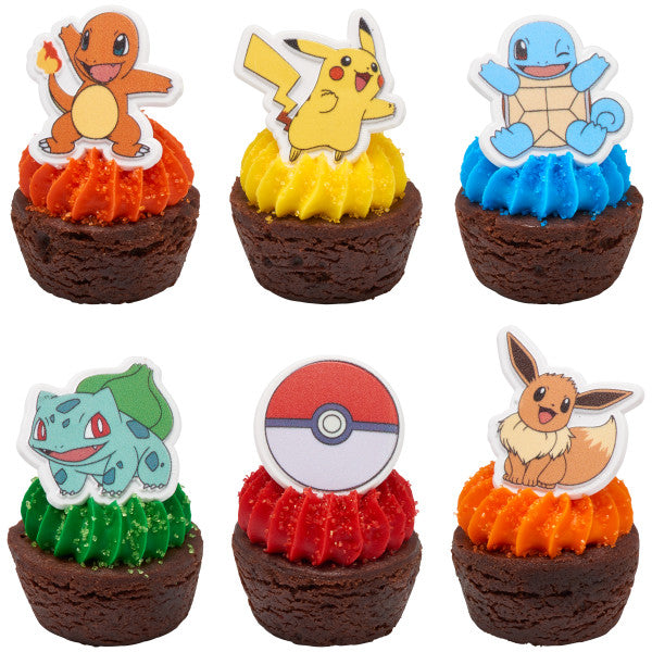 Pokémon Characters Cupcake Rings
