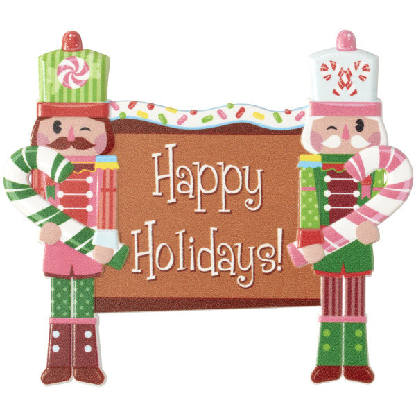 Happy Holidays Nutcracker Layon
