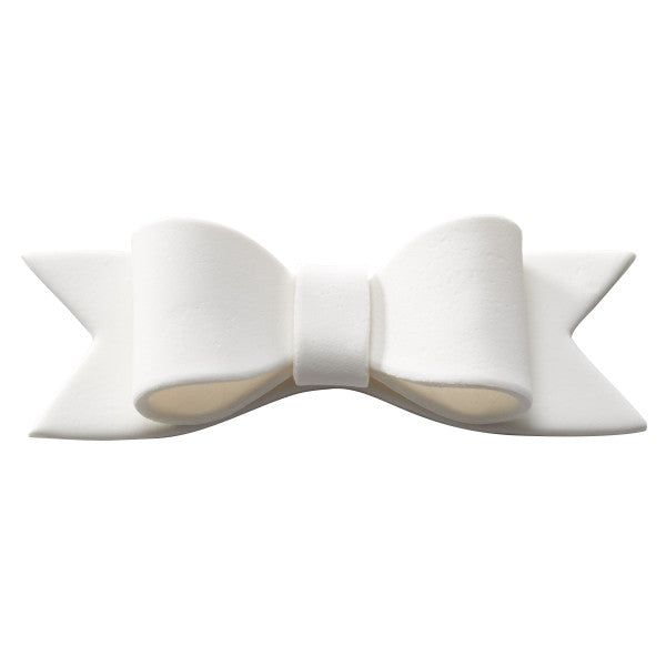 Gum Paste Bow - Mini White