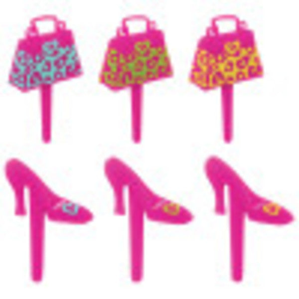 Animal Print Purse and Shoe Cupcake Picks