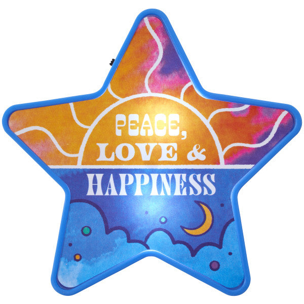 Peace Love & Happiness Cake Topper