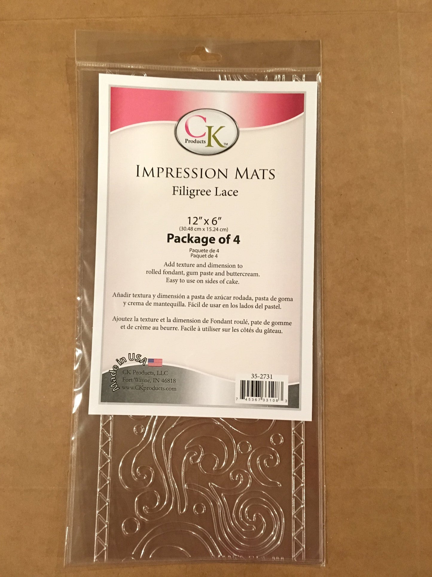 CK Impression mats filigree lace