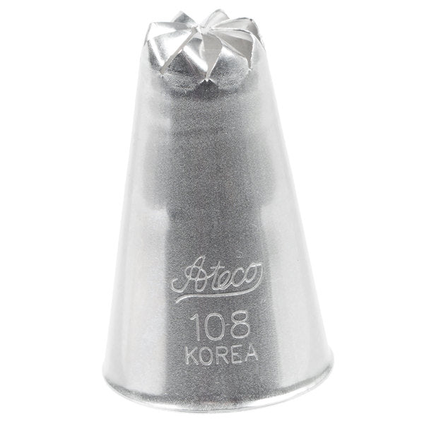 Tips 100-109 Ruffle Piping Tip, Rose Piping Tip, Drop Flower Piping Tip and Drop Flower Piping Tip with Bar