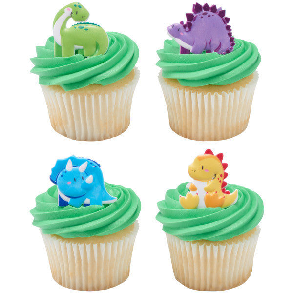 Cutsie Dinosaurs Cupcake Rings
