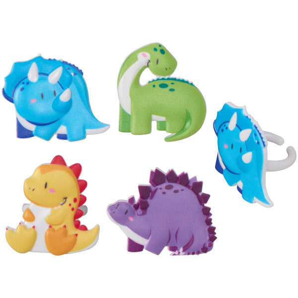Cutsie Dinosaurs Cupcake Rings