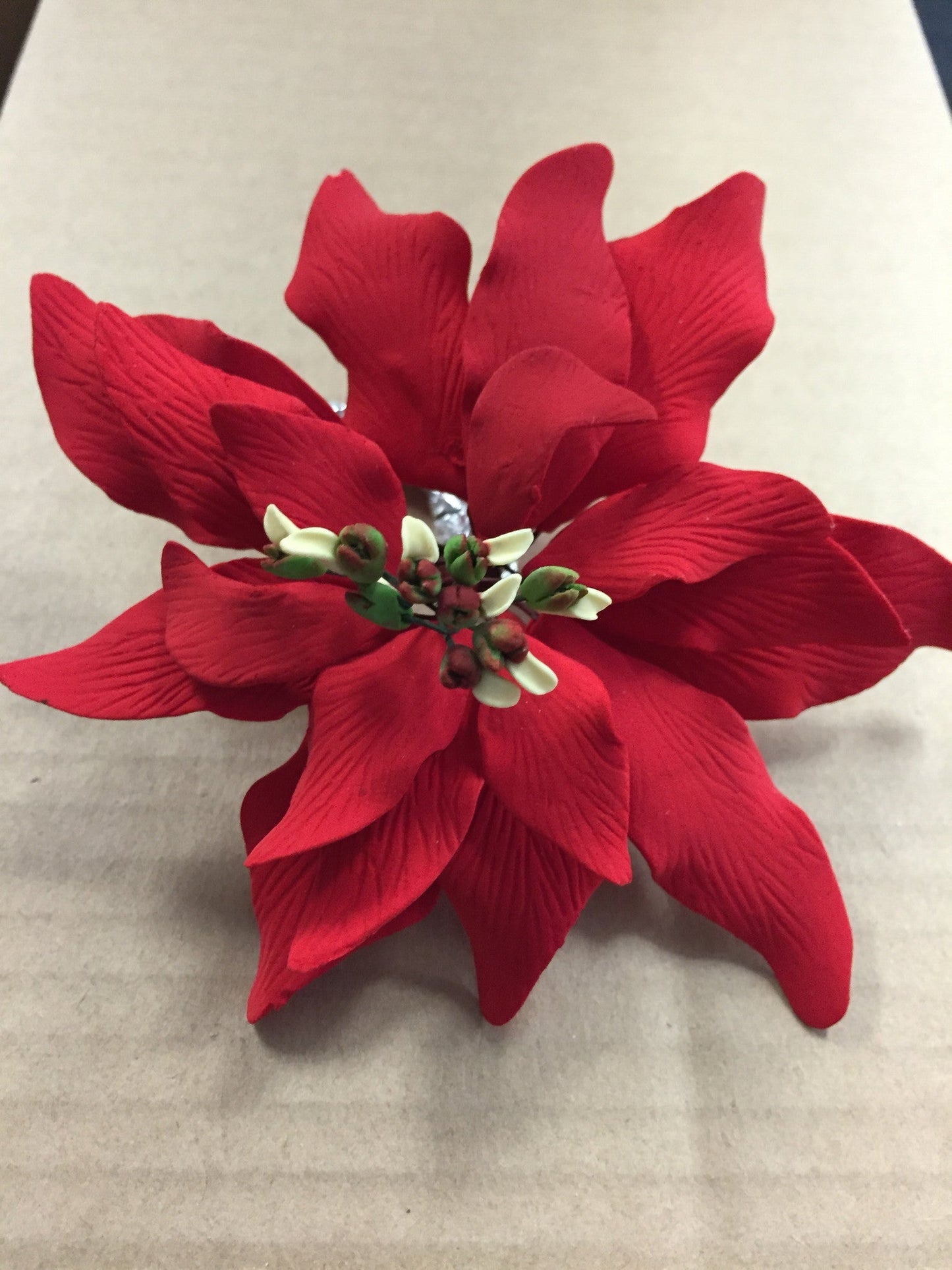 Large Poinsettia Gum Paste