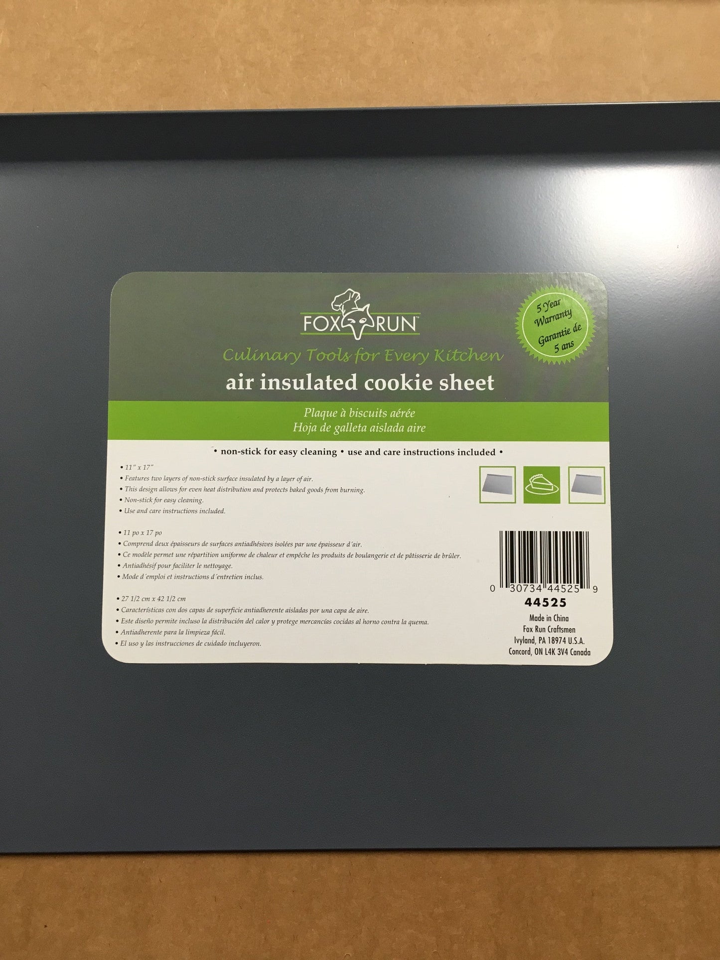 Air insulater cookie sheet