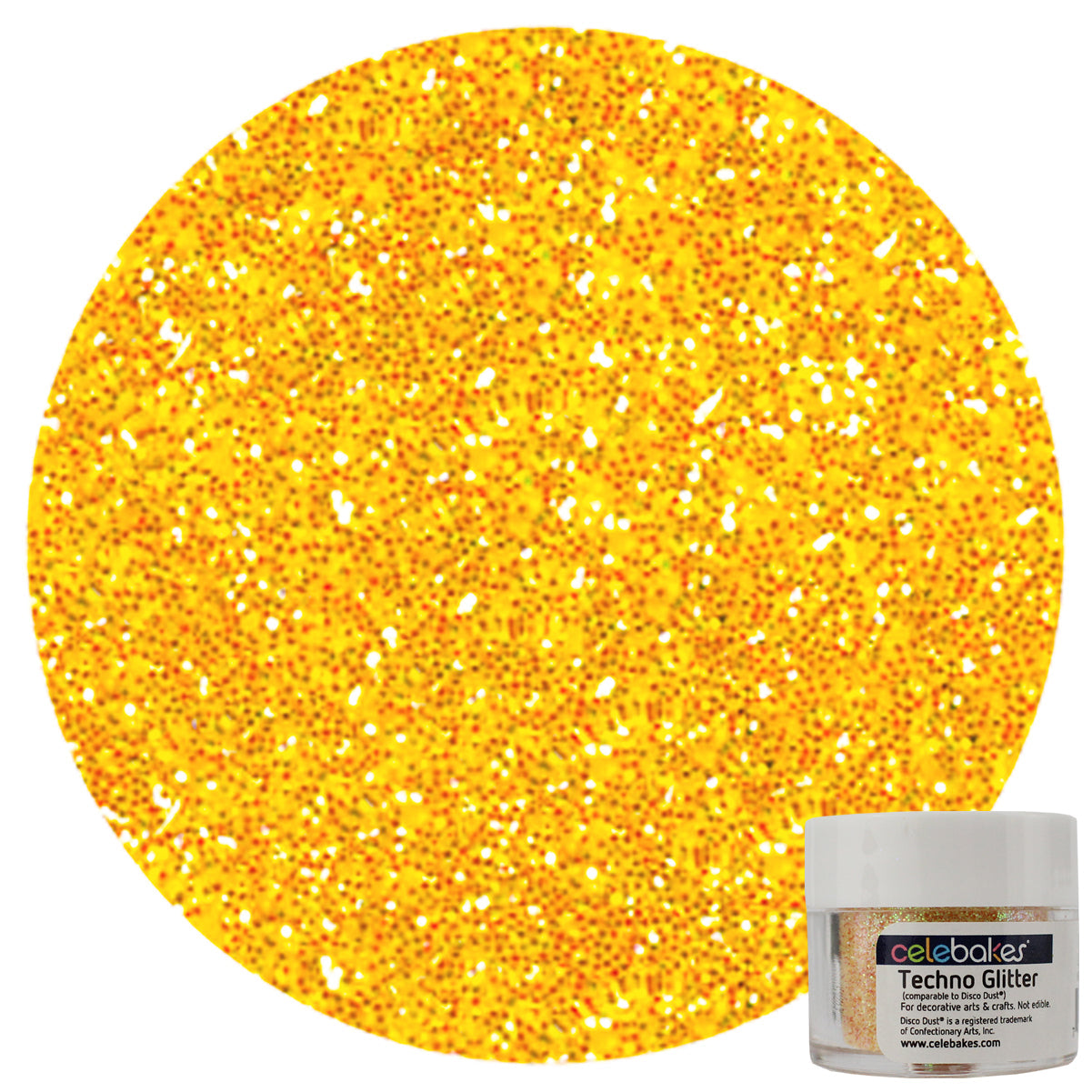 Celebakes Lemon Zest Techno Glitter, 5g