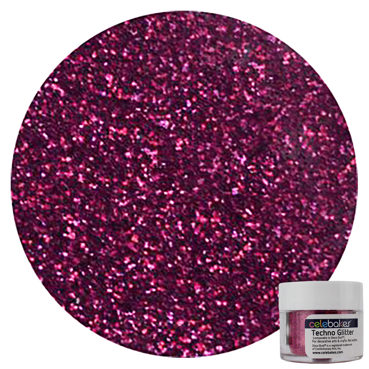 Burgundy Techno Glitter