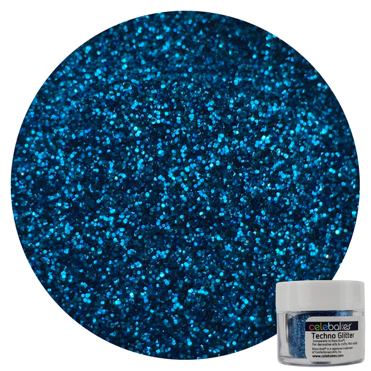American Blue Techno Glitter