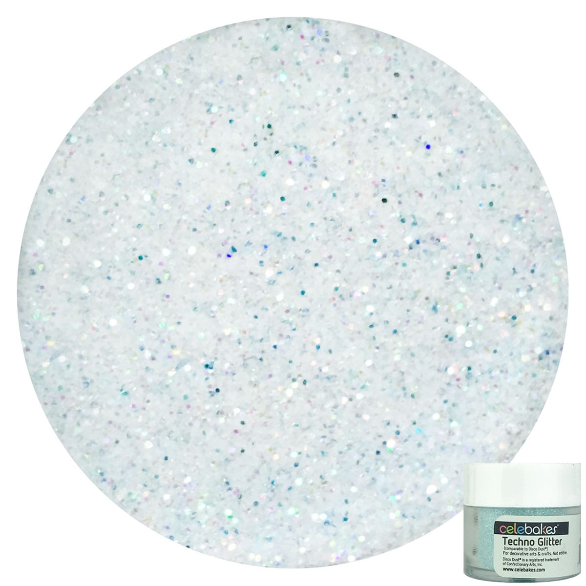 Baby Blue Techno Glitter